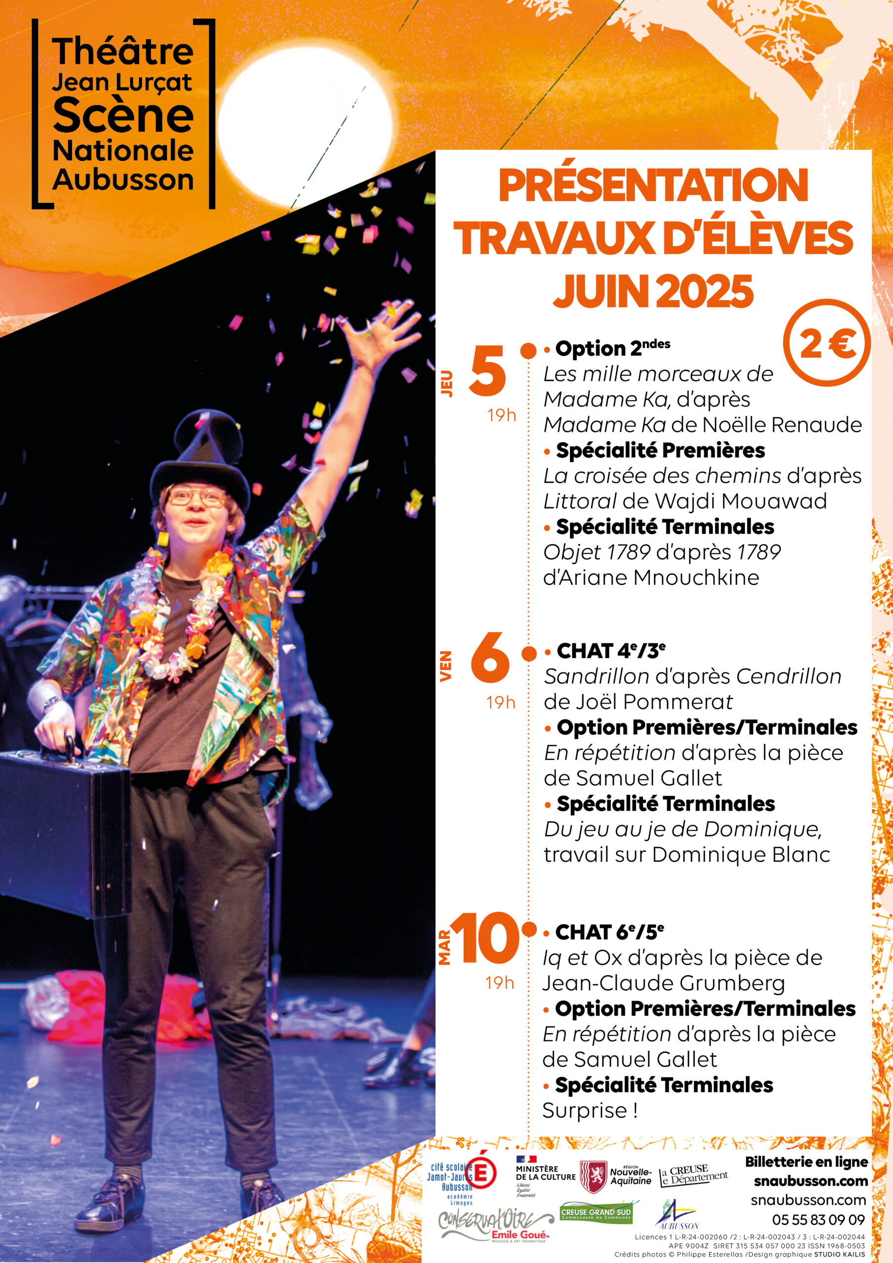 theatre affiche 2025 FLE radio Vassivieres